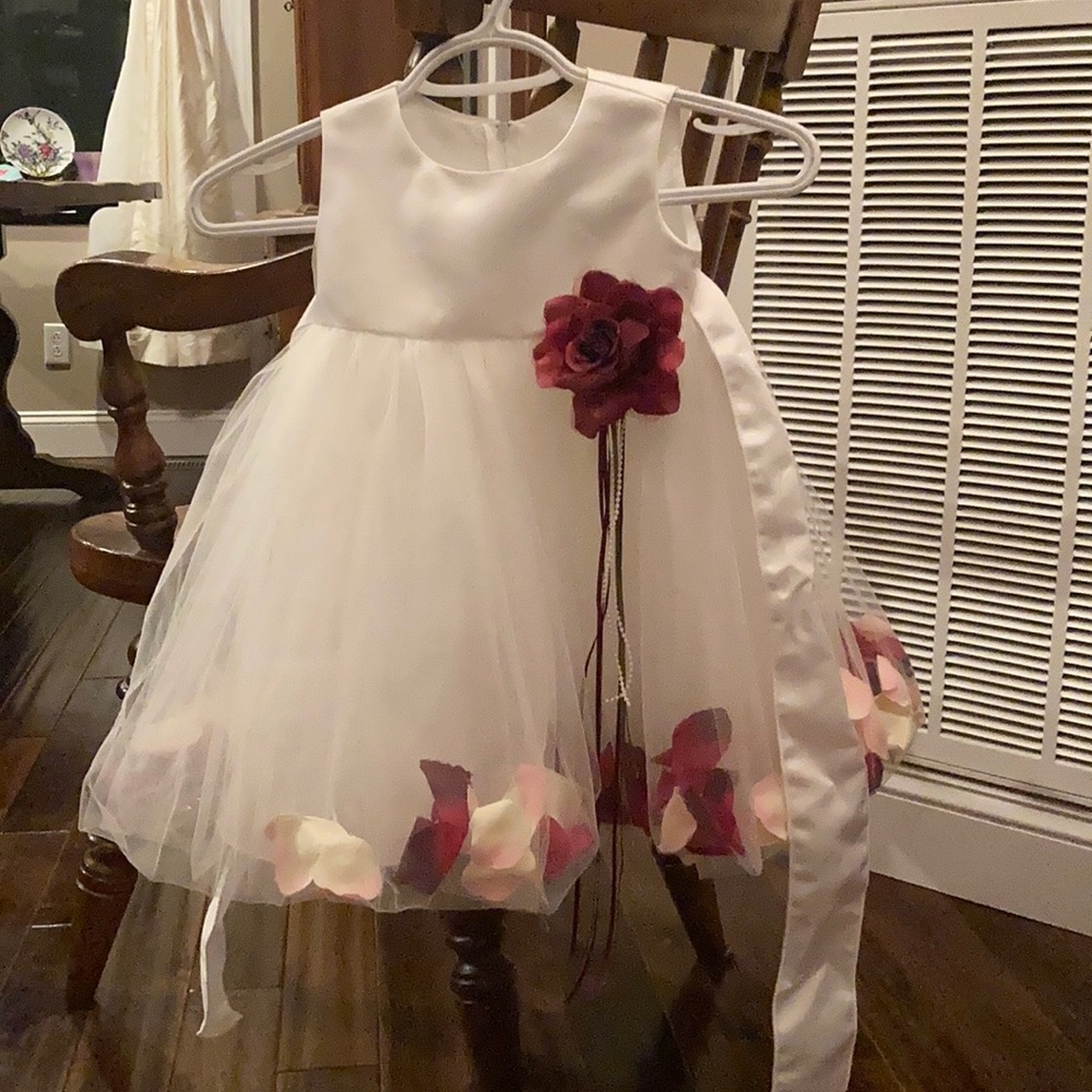 Floating Petal Flower Girl Dress